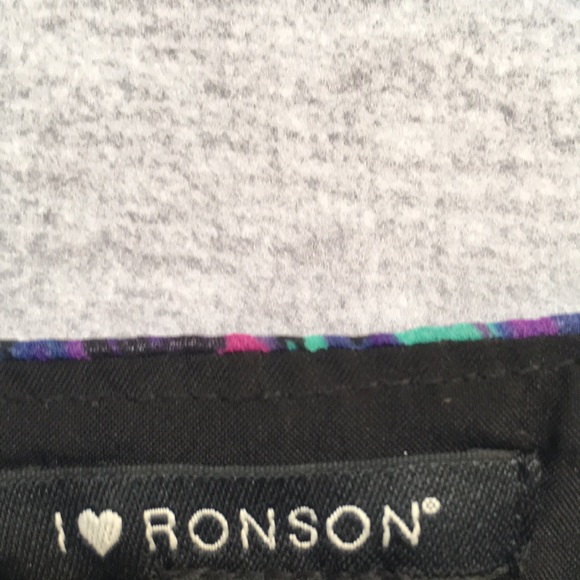 I ❤️ RONSON Cool Spring/Summer Abstract Design Fully Lined Ruffle Fly-Away Top - Picture 14 of 16